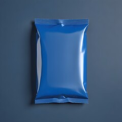 Blue Booster Pack Trading Cards Packaging Mockup Plastic Background Graphic Colorful Design