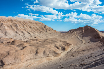 View of the Moon Valley (Valle de la Luna) at the Atacama Desert - Atacama, Chile