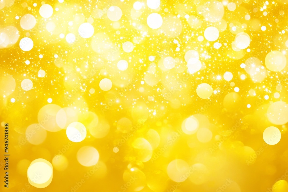 Poster background bokeh with abstract gold background.