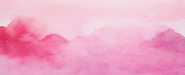 Obraz premium Handdrawn pink watercolor background with space for text. Valentine's Day concept.