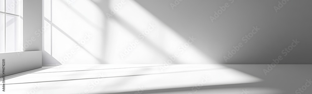 Poster the white gray studio room gradients light background is complemented by simple empty spaces wide wa