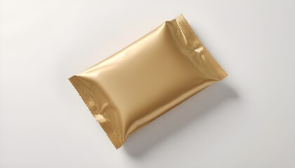 Golden Booster Pack Trading Cards Packaging Mockup Plastic Background Graphic Colorful Design