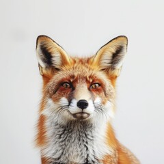 Fototapeta premium fox on white background.