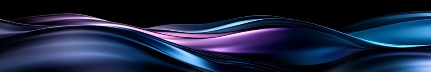 Detailed background banner in midnight blue, slate blue, and dark slate blue colors. Illustration of swirling waves on a smooth background.