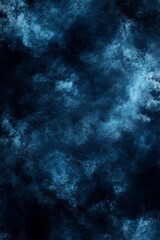 Obraz premium An abstract grunge background with a dark navy blue texture. It is a copyspace-friendly format.