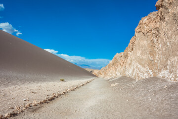 View of the Moon Valley (Valle de la Luna) at the Atacama Desert - Atacama, Chile