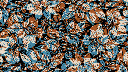 Fototapeta premium Botanical background. Abstract plant shapes. Minimalist illustration for printing on wall decorations.
