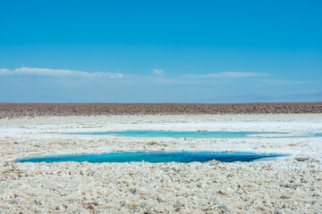 View of the Hidden Lagoons of Baltinache (Lagunas Escondidas de Baltinache) - Atacama, Chile