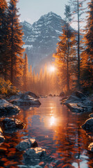 Moraine Lake at sunrise, Banff National Park, Canada