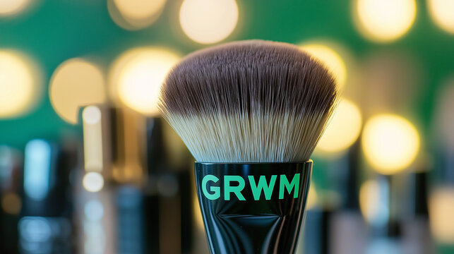 Get Ready With Me (GRWM) beauty and morning routine concept, social media trend and meme