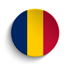 Chad flag button