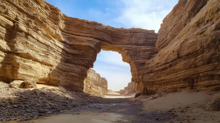Natural Rock Arch in the Desert