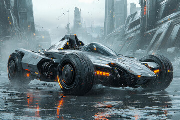 "Revolutionary Sci-Fi Car Concept: The Ultimate Fusion of Technology and Innovation"