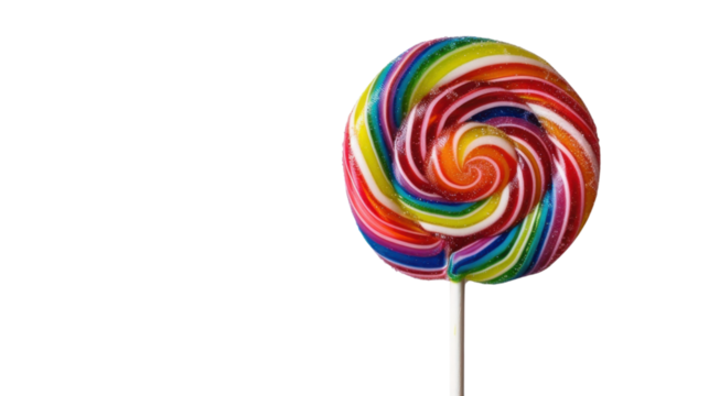Lolipop candy isolated on white background
