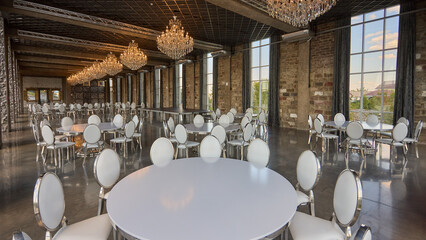 Discover an Elegant and Modern Event Space That Features Stylish and Comfortable Seating Options