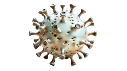 Virus isolated on white background