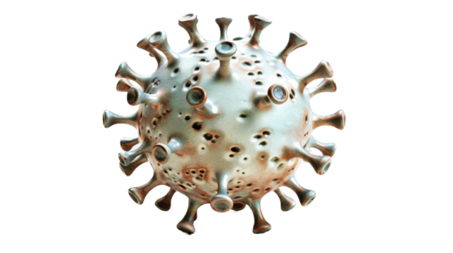 Virus isolated on white background