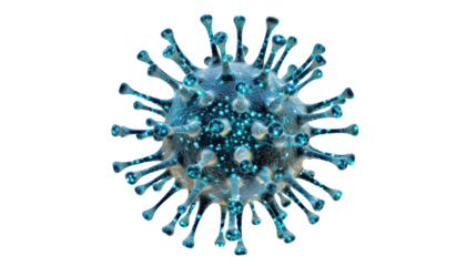 Virus isolated on white background