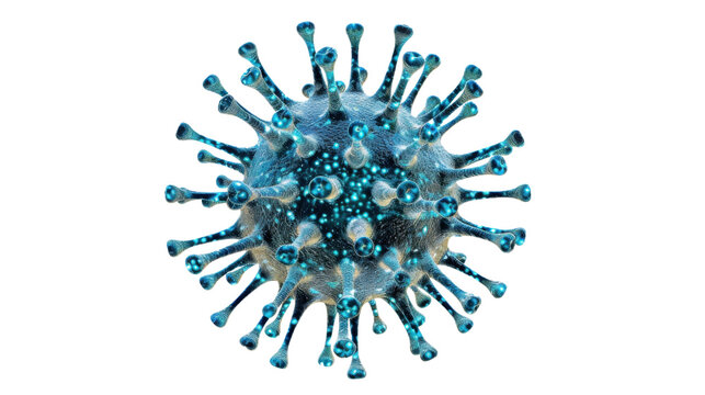 Virus isolated on white background