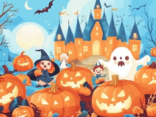 Fototapeta premium Free Halloween concept background wallpaper poster with copy space