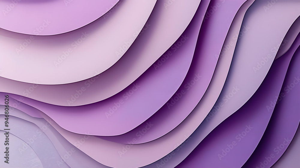Poster a detailed papercut-style background featuring multiple layers with smooth, flowing edges to create 