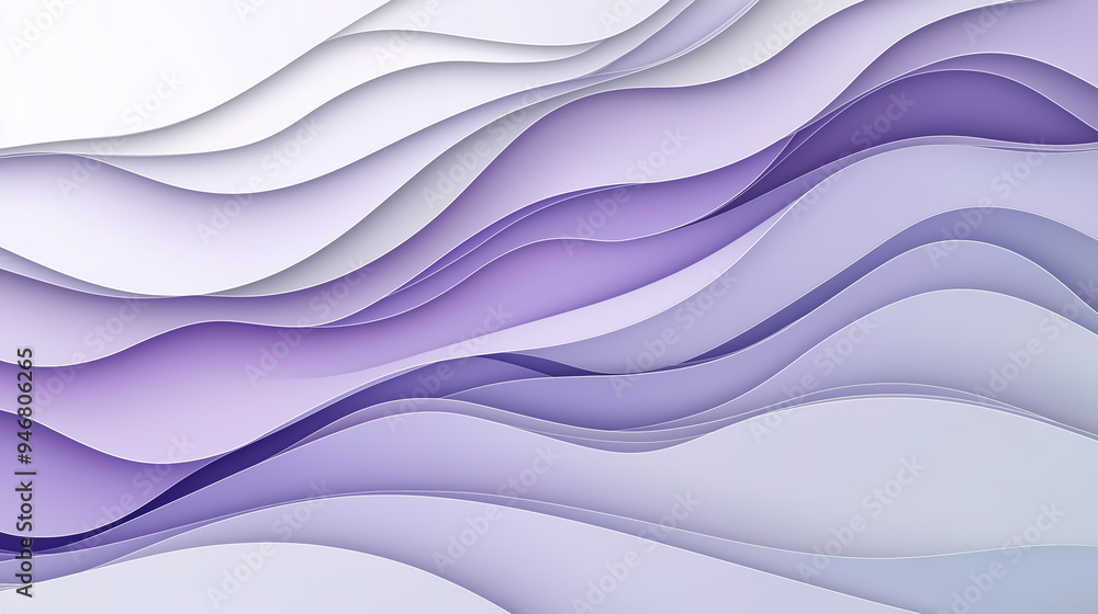Poster a detailed papercut-style background featuring multiple layers with smooth, flowing edges to create 