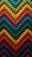 Colorful zigzag pattern with shades