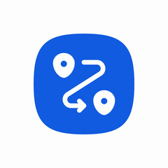 location path navigator way icon