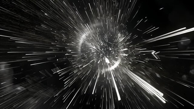 Aesthetic Monochrome Light with Graphic Motion Animation