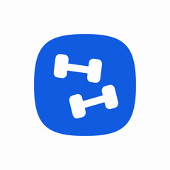 dumbbells gym sport icon fitness