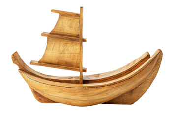Wooden Sailboat Decoration