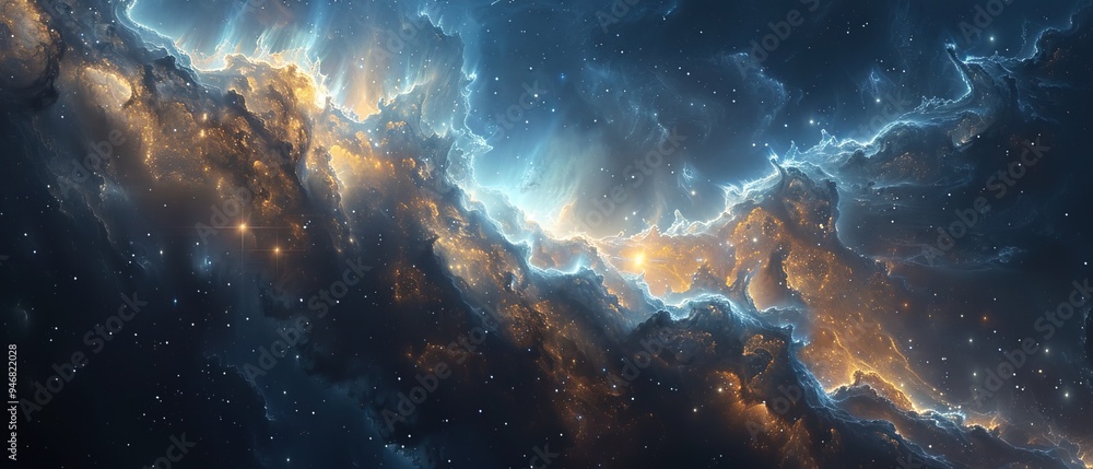 Canvas Prints mysterious space and stars