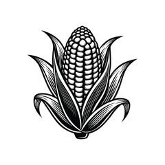 Corn icon vector Design, Vegetables symbol template color editable on white background.