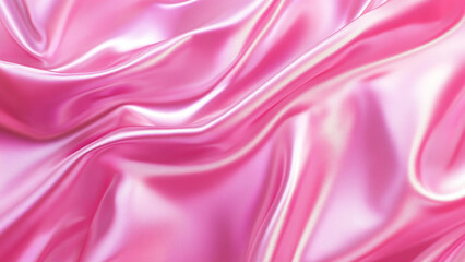 Obraz premium Glossy Pink Satin: Elegant Drape Background