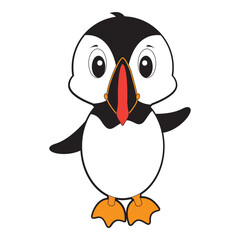 Cute Puffin
