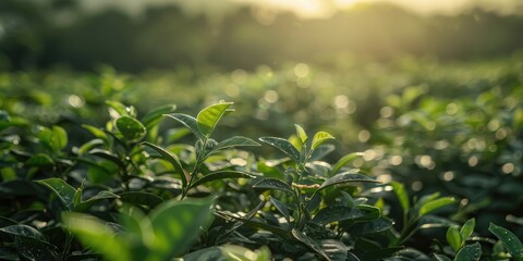Obraz premium Organic cultivation of a native yerba mate tree Ilex paraguariensis