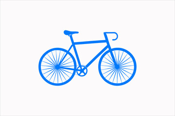 Fototapeta premium Sleek Modern Bike Illustration | Minimalistic Bicycle Design for Urban Aesthetics 