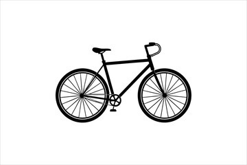Fototapeta premium Sleek Modern Bike Illustration | Minimalistic Bicycle Design for Urban Aesthetics 