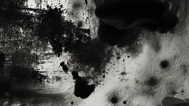 Abstract Retro Monochrome Grunge Texture with Motion Animation