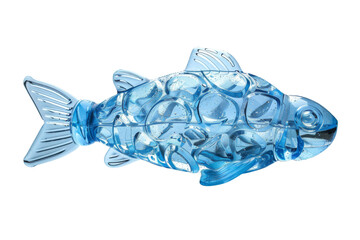 Fototapeta premium Blue Glass Fish Sculpture