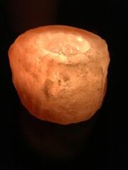 salt candle holder