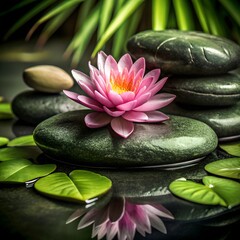 Fototapeta premium zen stones for meditation