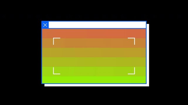 Colorful 8-bit pop up text background