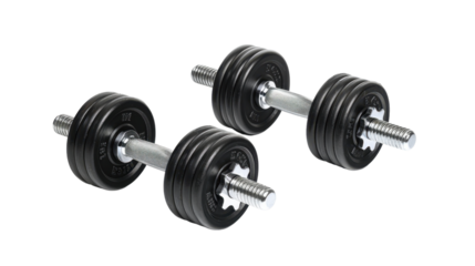 Pair of dumbell isolated on white background