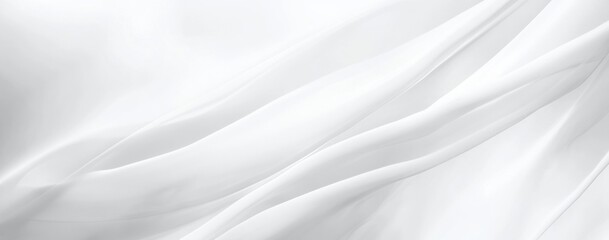Fototapeta premium Abstract white background with soft lines and curves, creating an elegant and tranquil atmosphere for design or presentation, perfect for adding depth and beauty to creative projects.
