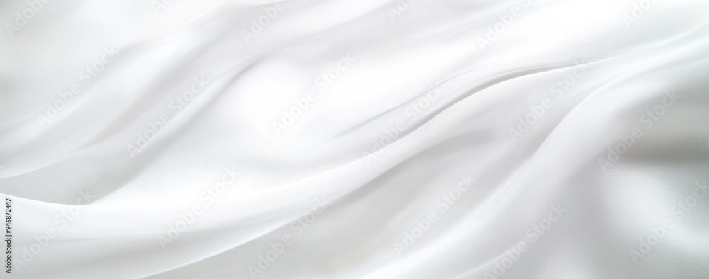 Poster abstract white background with soft lines and curves, creating an elegant and tranquil atmosphere fo