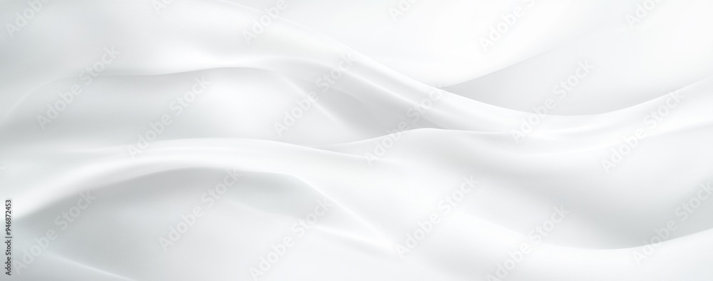 Poster abstract white background with soft lines and curves, creating an elegant and tranquil atmosphere fo