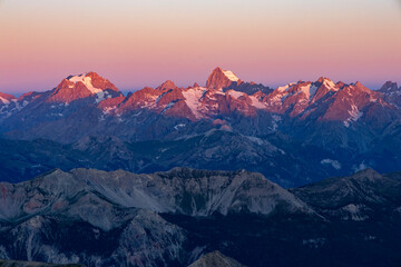 Fototapeta premium Sunset Over Mountains