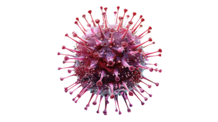 Virus isolated on white background