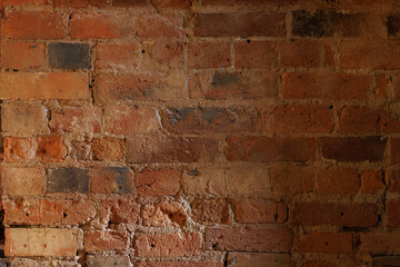 Authentic Rustic Brick Texture: Classic, Old-World Charm with Exposed Mortar and Varied Brick Colours